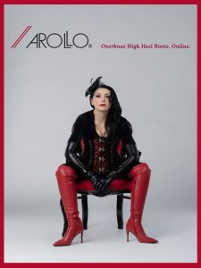 arollo leather stiletto knee high boots - black leather an…